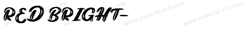RED BRIGHT字体转换